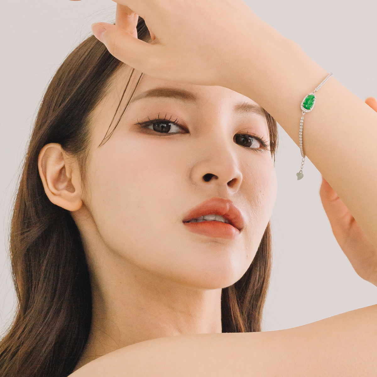 Green Jade Leaf Bracelet