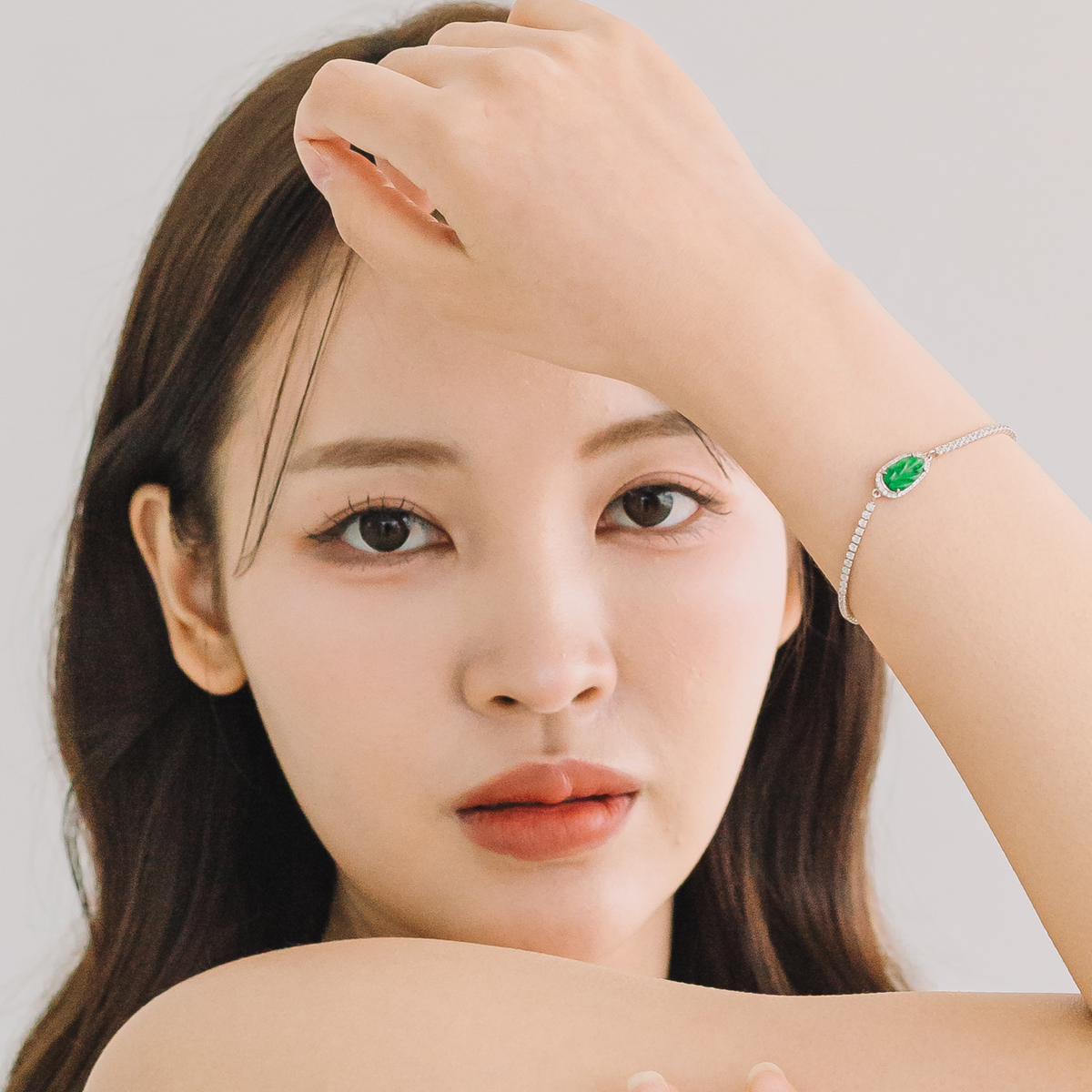 Green Jade Leaf Bracelet
