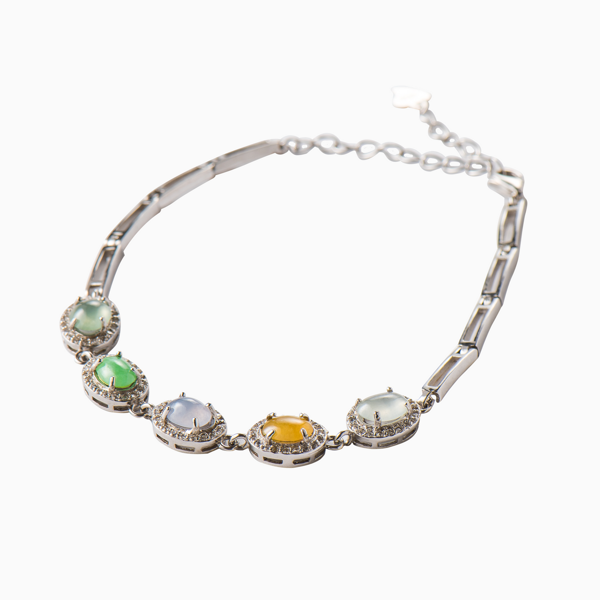 Five Colored Jade Bracelet