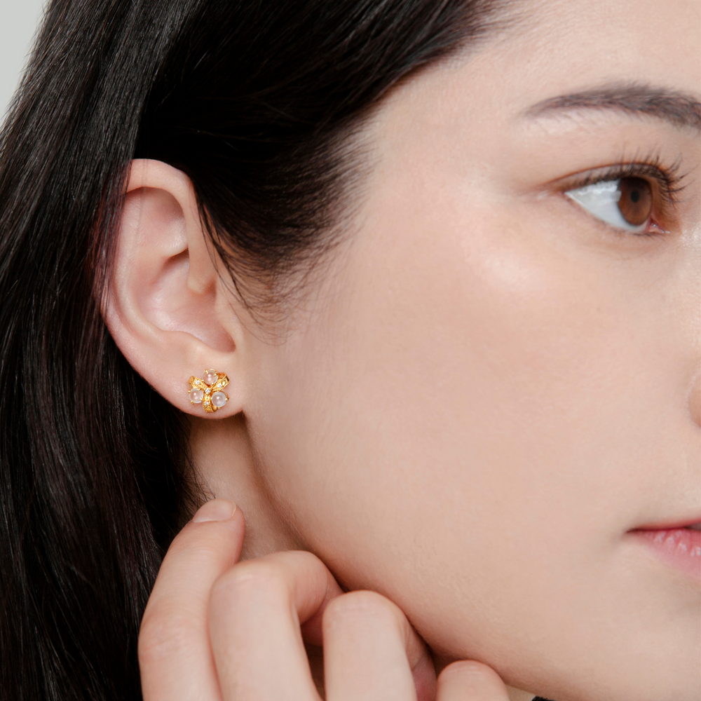 Portofino Demi Earring White Jade