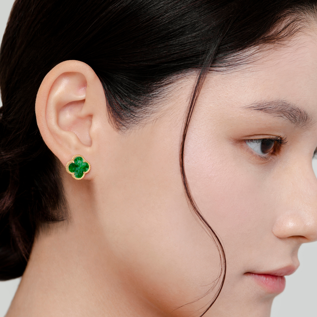 Enchanted Clover Jade Earrings