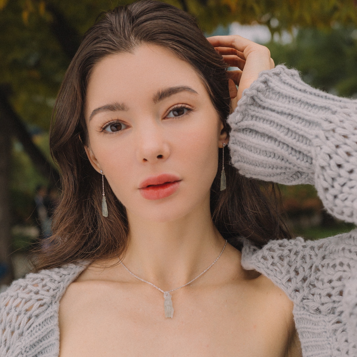 white jade buddha's hand pendant