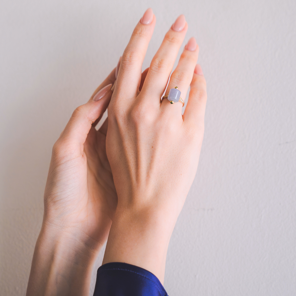 The Wheel of Fortune Lavender Jade Ring