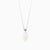 White jade leaf pendant with silver lucky clover