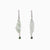 White jadeite Buddha’s hand earrings with diamonds and a deep green jadeite bead
